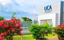 Fachada de la Universidad Centroamericana (UCA), antes de ser expropiada por la dictadura de Ortega