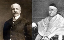 El masón y anarquista Francisco Ferrer y Guardia y Mons. José María Urquinaona.