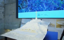 Maqueta del proyecto ganador del concurso para "resignificar" el Valle de los Caídos.