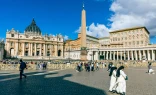Plaza de San Pedro en el Vaticano.