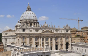 El Vaticano envió un mensaje a los musulmanes por el Ramadán. En la foto la Basílica de San Pedro. Crédito: Daniel Ibáñez / ACI Prensa