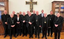 Representantes de la Curia Romana y de la Conferencia Episcopal Alemana se reúnen para discutir el proyecto de estatuto de la Conferencia Sinodal en el Vaticano el miércoles 12 de noviembre de 2025.