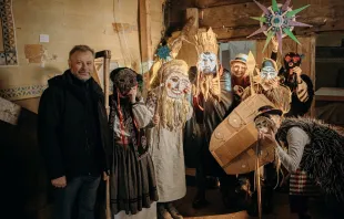 Tradicional "vertep", representación teatral del nacimiento del Señor en Ucrania. Cortesía de Zagayska Dzvinka