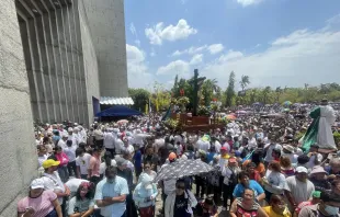 Vía Crucis de Viernes Santo en la Semana Santa 2024 en el atrio de la Catedral de Managua (Nicaragua). Crédito: Arquidiócesis de Managua.