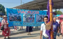 Viacrucis migrante en Guatemala