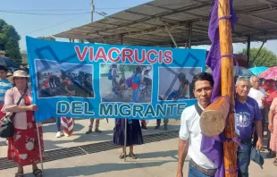 Viacrucis migrante en Guatemala Crédito: Pastoral de Movilidad Humana CEG