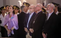 La Vicepresidente Villarruel junto a obispos y autoridades