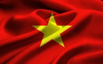 Bandera de Vietnam.