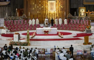 Misa con familiares de desaparecidos. Crédito: Basílica de Guadalupe