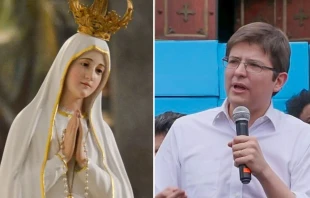 La Virgen de Fátima y Miguel Uribe Turbay Crédito 1: Pixabay / Crédito 2: LuigiVenegas (CC BY 4.0)