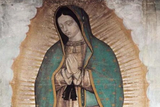 La Virgen de Guadalupe.