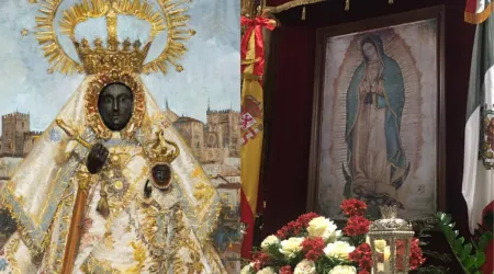 Imágenes de la Virgen de Guadalupe en España y México que están en los santuarios marianos.