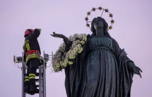 Imagen referencial de la Virgen Inmaculada en Roma Crédito: Daniel Ibáñez/ACI Prensa