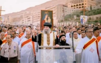 Celebraciones de la Virgen María en Asiut (Egipto), en agosto de 2025.