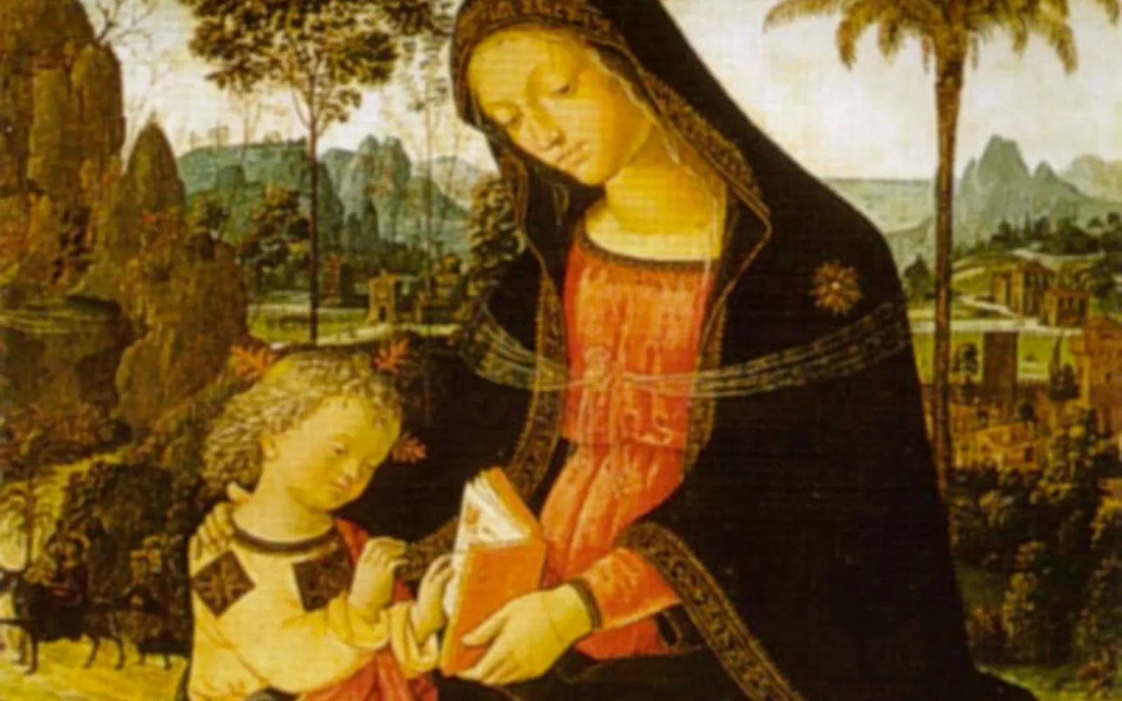 Jesús niño junto a Santa María, en cuadro de Pintoricchio.?w=200&h=150