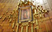 Imagen original de la Virgen de Guadalupe en su Santuario en Ciudad de México