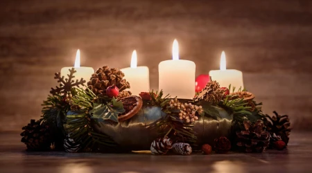 Corona de Adviento.