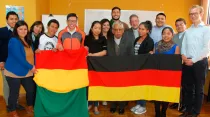 Voluntarios bolivianos que viajarán a Alemania / Foto: Iglesia Viva CEB