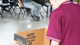 Imagen referencial de una persona votando.