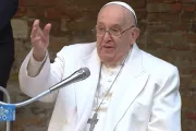 El Papa Francisco durante su discurso a las internas de la cárcel en Venecia