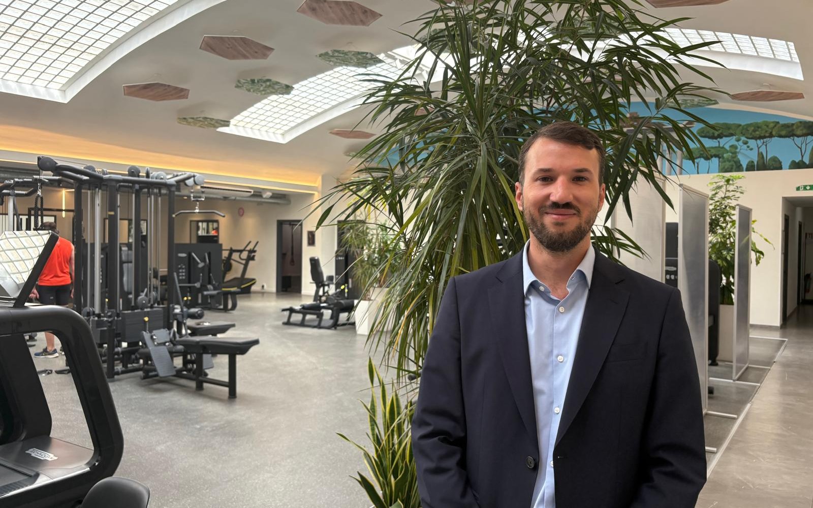 Alessandro Tamburlani es el presidente y fundador del gimnasio donde se entrenaba el cardenal Prevost antes de ser Papa Crédito: Victoria Cardiel/ EWTN News