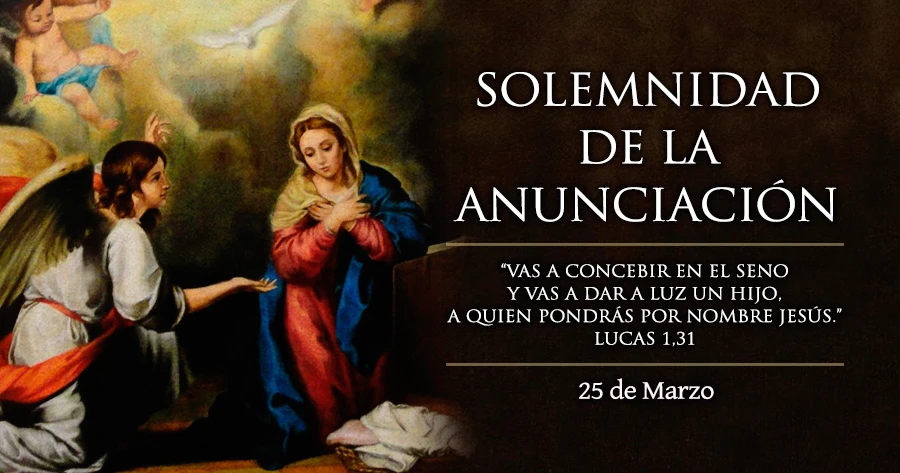 Resultado de imagen para Solemnidad de la Anunciación del Señor