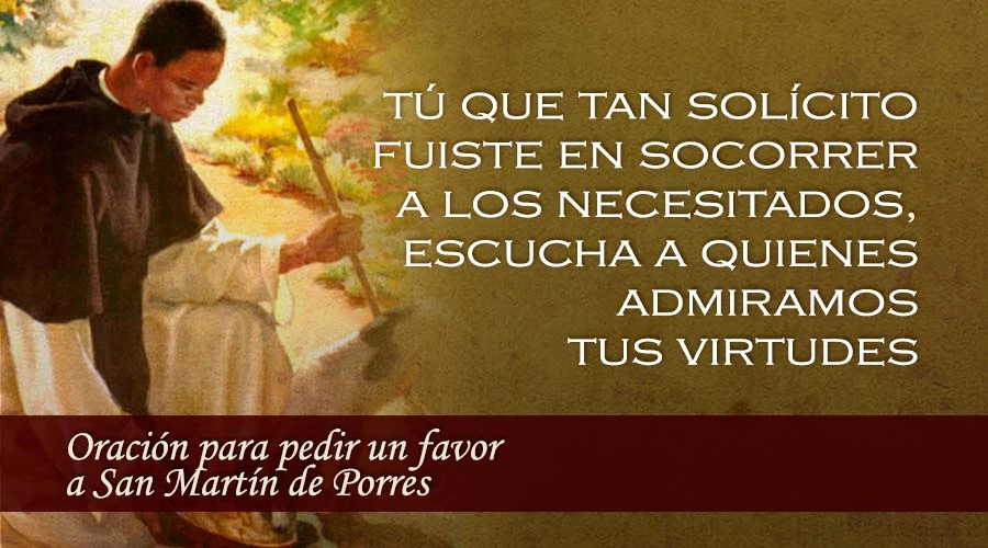 Oración para pedir un favor a San Martín de Porres