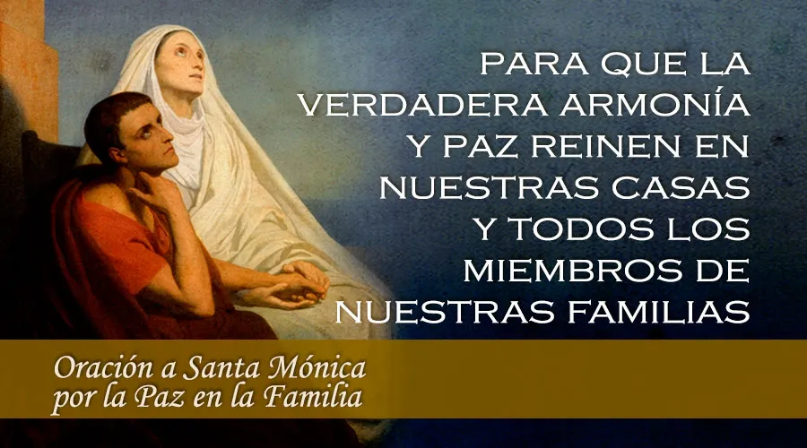 Oración a Santa Mónica por la paz en la familia
